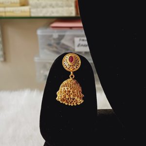 Handmade Gold Plated Matte Finish Choker Set for women - Image 3