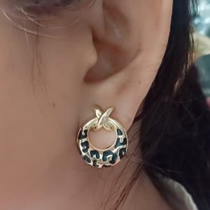 Korean Earrings | Gold Plated Hoop Earrings | Stylish & Elegant Earrings for Girls & Women - Image 4